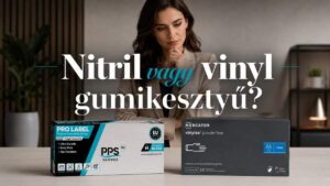Nitril vagy vinyl gumikesztyű? A rossz választás többe kerülhet, mint gondolnád